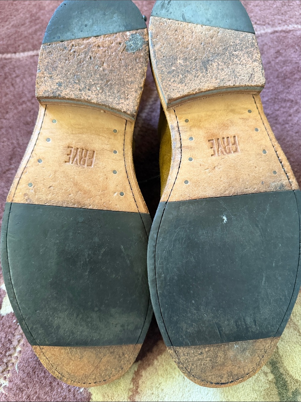 FRYE AND CO. Men's Suede Derby Shoes in Tan - Picture 3 of 6